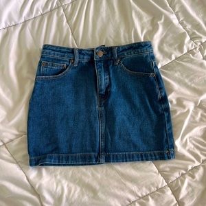 forever 21 small denim skirt